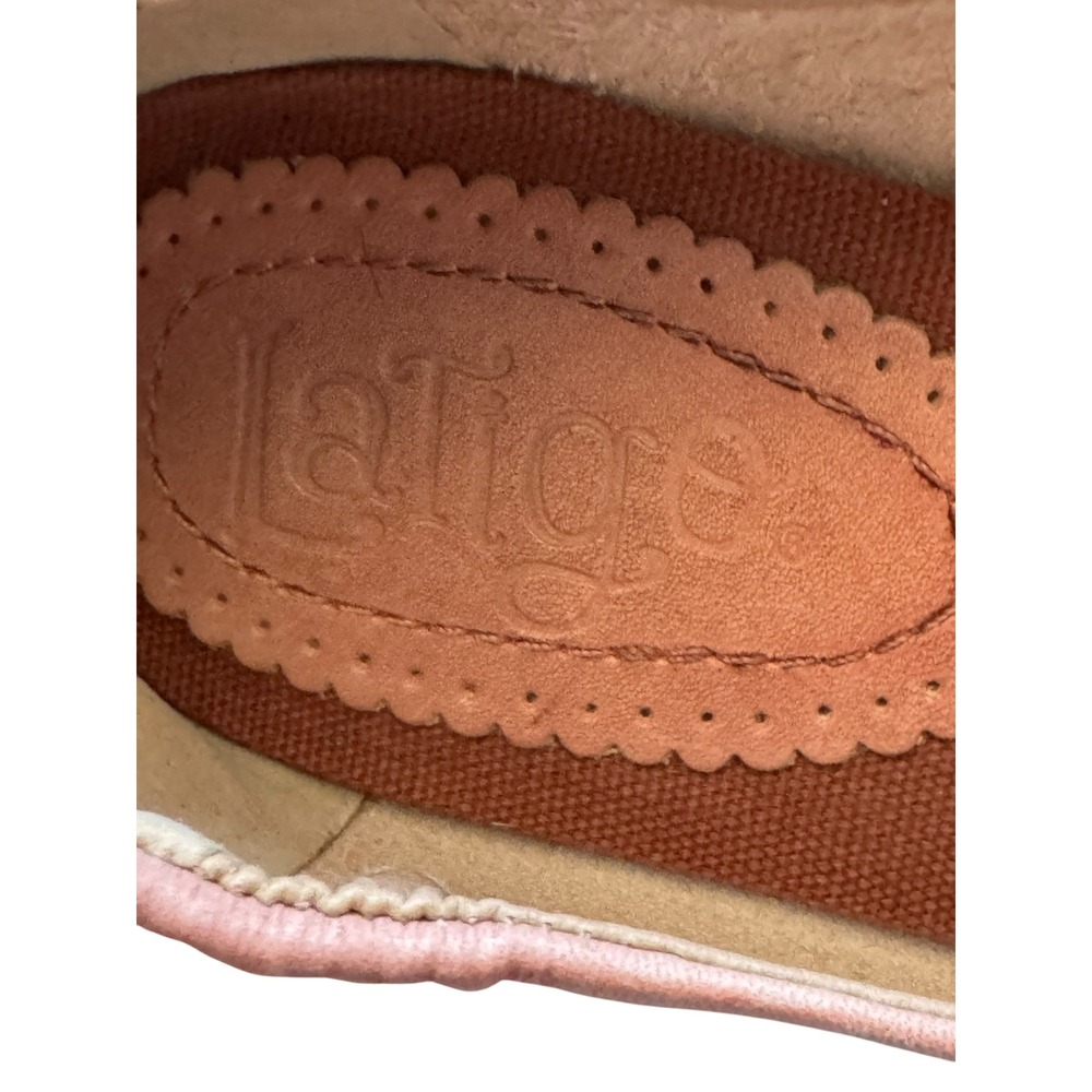 Latigo Bindu Pink Leather Beaded Boho Ballet Flats Womens 9.5 M - Picture 5 of 9